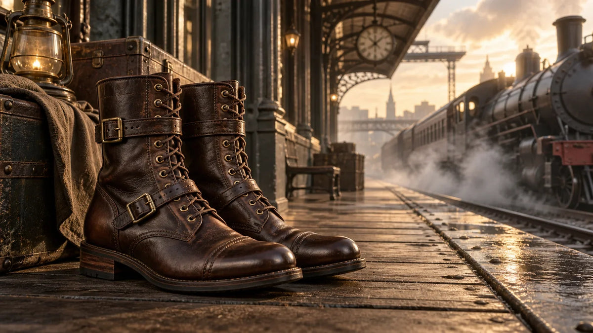 Bannière de la collection Men's Steampunk Boots & Shoes – Steampunk Factory