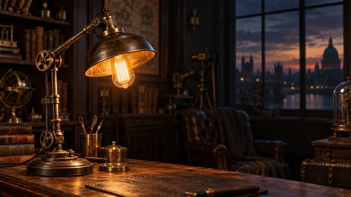 Bannière de la collection Steampunk Lamps – Steampunk Factory