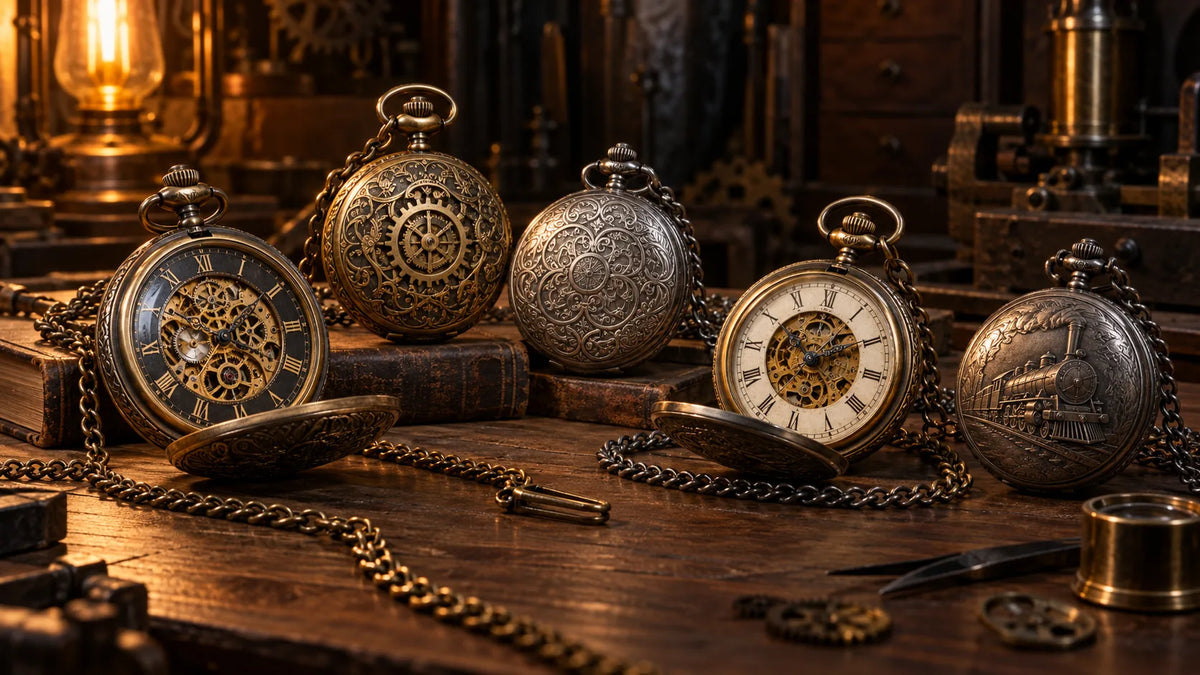 Bannière de la collection Steampunk Pocket Watches – Steampunk Factory