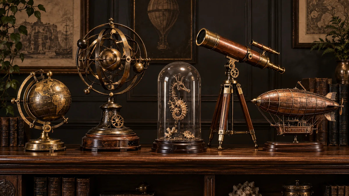 Bannière de la collection Steampunk Decor & Objects – Steampunk Factory