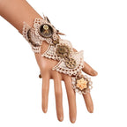 Accessoire steampunk de poignet à engrenage