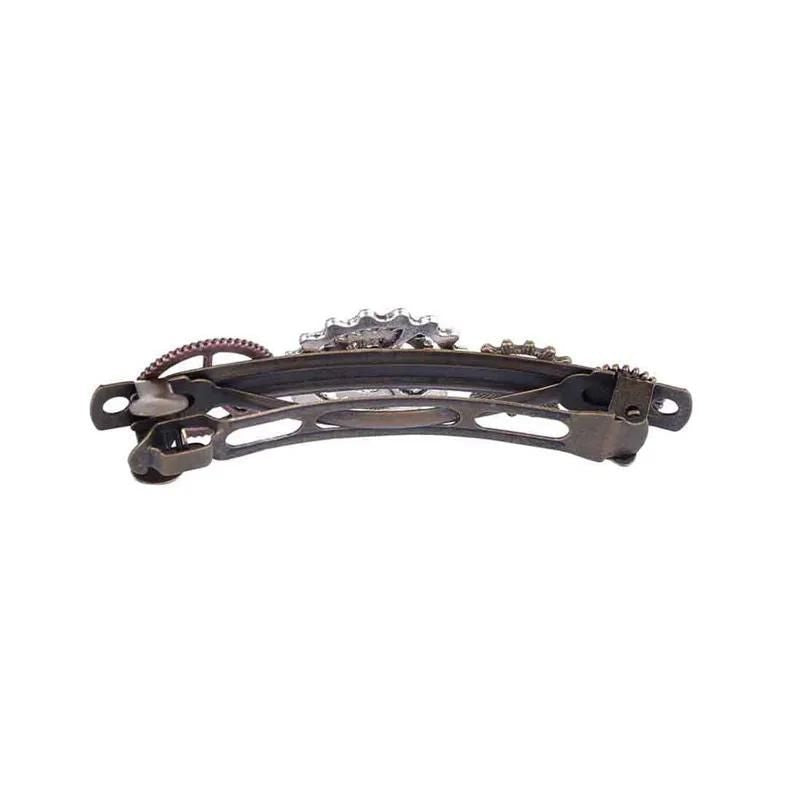 Accessoire steampunk pour cheveux en barrette