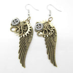 Ailes d’ange vintage en boucles d’oreilles