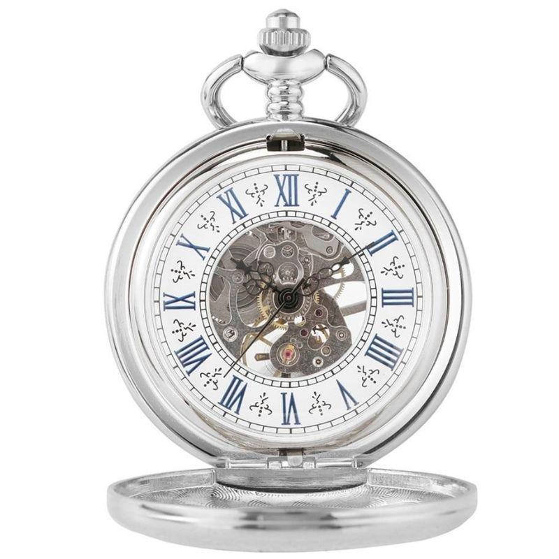Ancienne montre steampunk à gousset argent