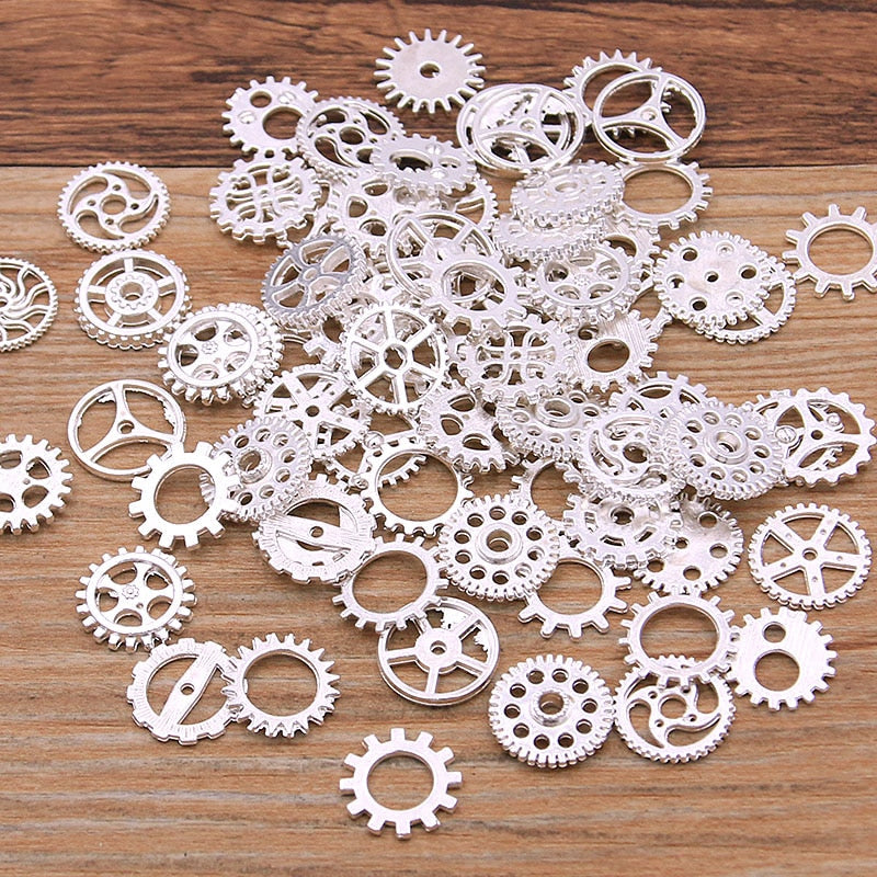 Assortiment d’engrenages d’inspiration steampunk