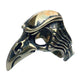 Bague Corbeau Steampunk Bronze