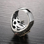 Bague d'inspiration steampunk à tête de mort