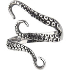 Bague steampunk en forme de kraken