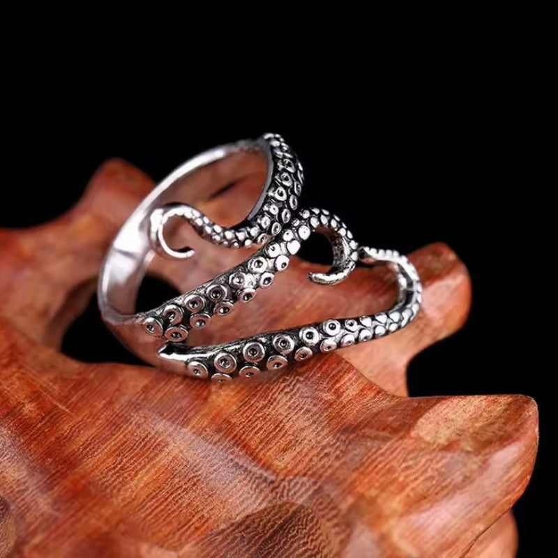 Bague steampunk inspirée du kraken