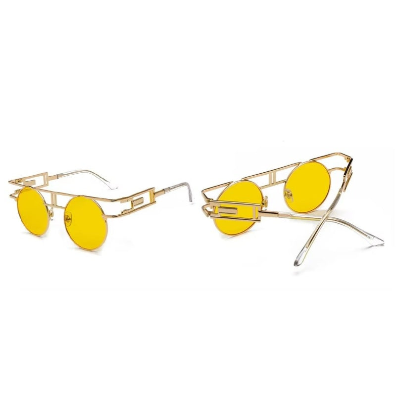 Barre droite sur lunettes de soleil steampunk