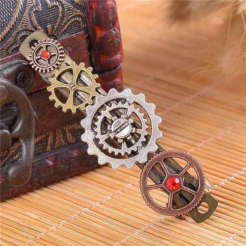 Barrette capillaire de style steampunk