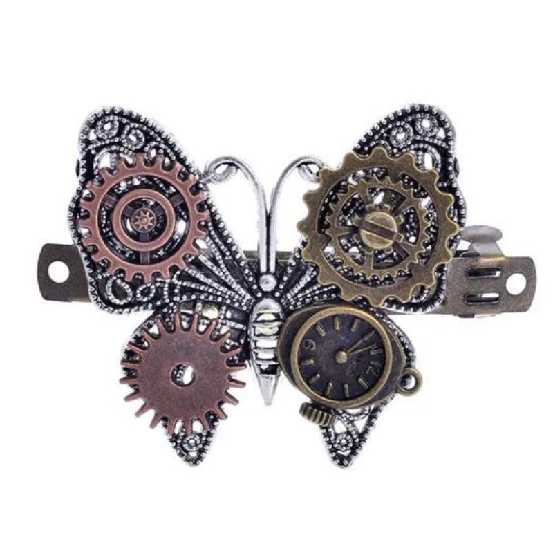 Barrette cheveux d’inspiration steampunk