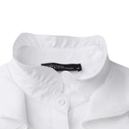 Blouse pour femme au col volanté victorien