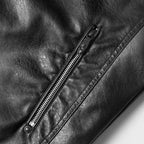 Blouson coupe motard en simili PU