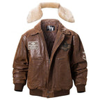 Blouson d’aviateur en cuir d’inspiration steampunk