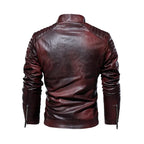Blouson en simili PU style motard
