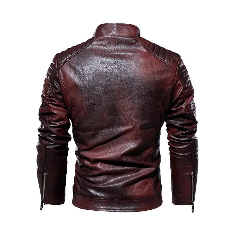 Blouson en simili PU style motard