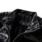 Blouson simili PU esprit motard