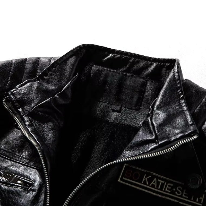 Blouson simili PU esprit motard