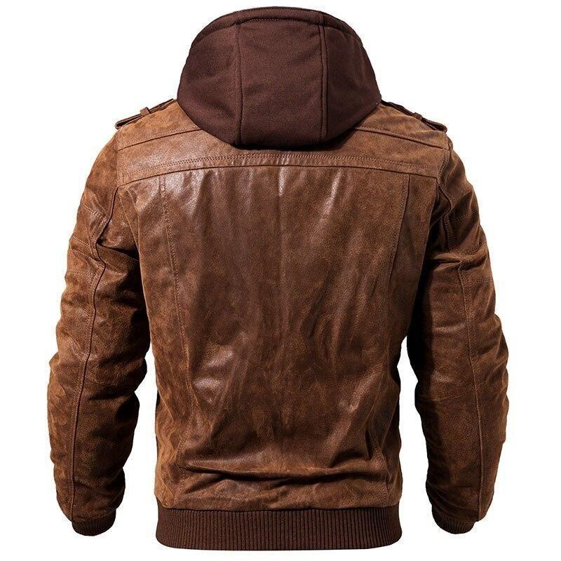 Blouson steampunk conçu en cuir