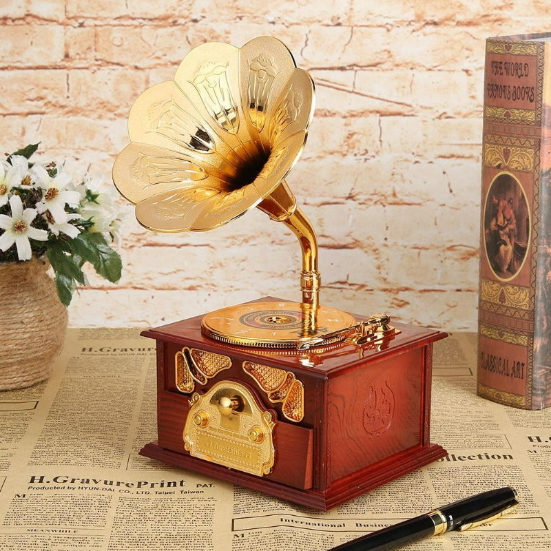 Boîte musicale au style vintage