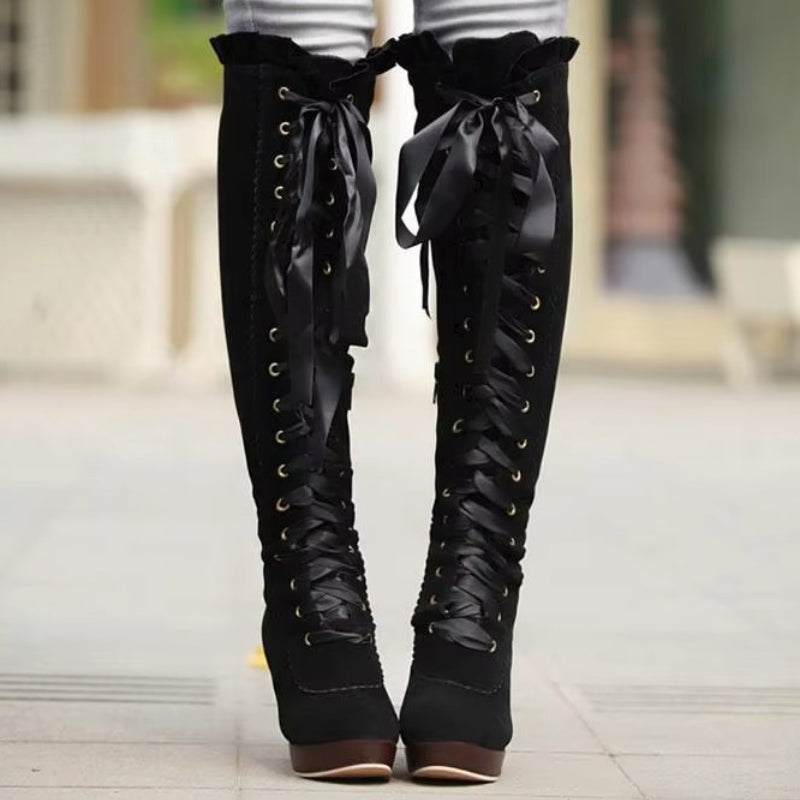 Bottes à talon steampunk