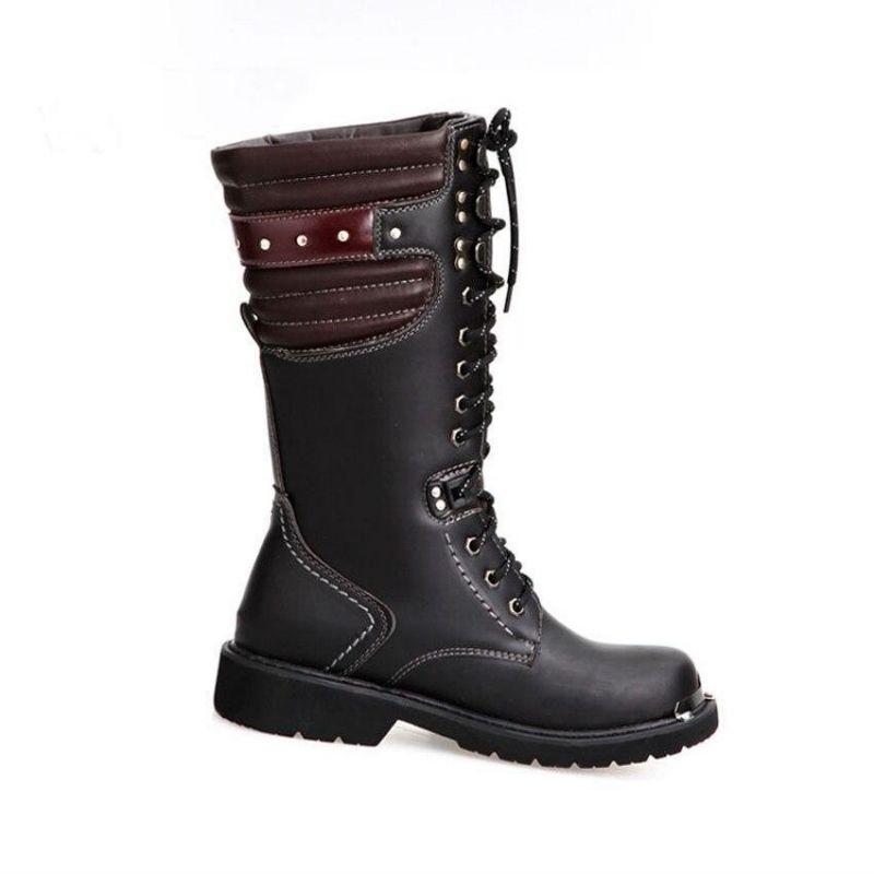 Bottes au look steampunk pour homme