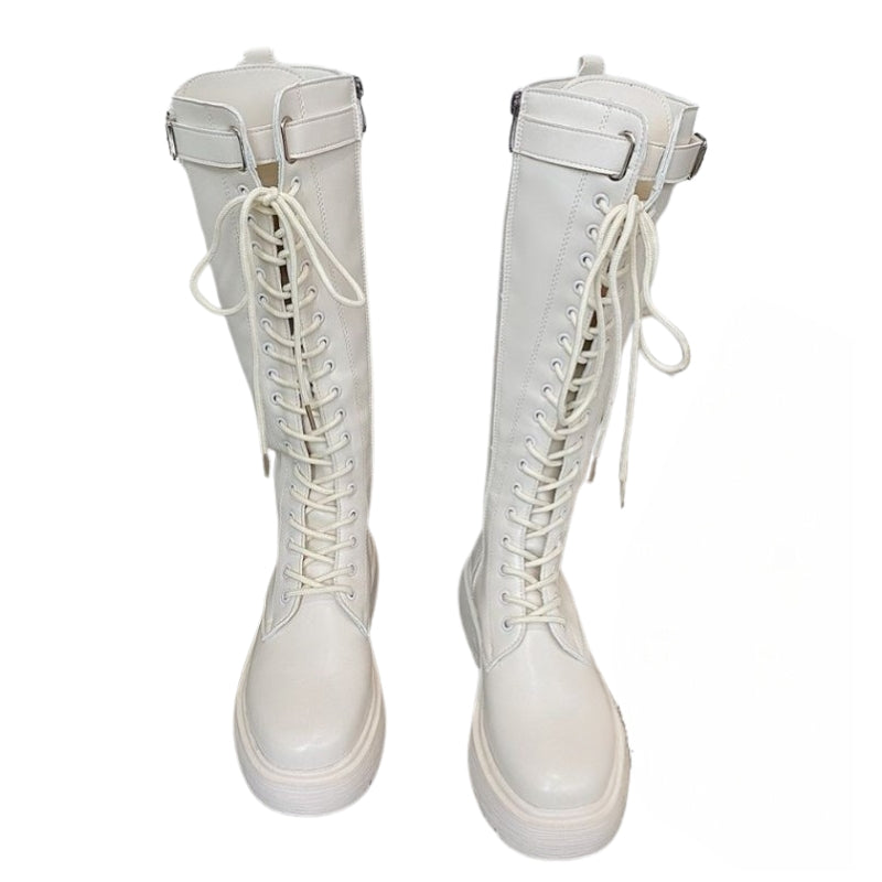 Bottes blanches pour femme