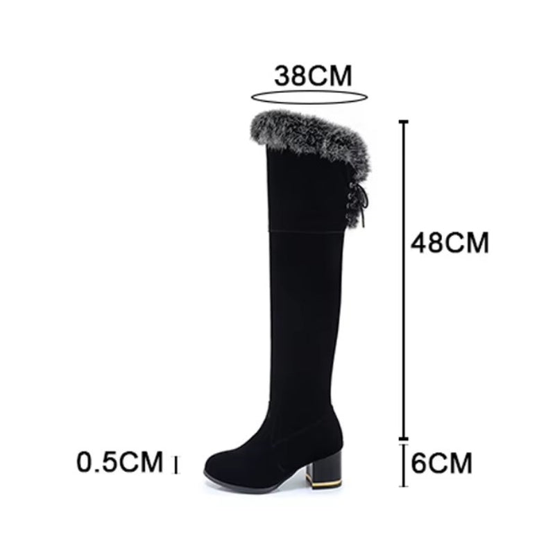 Bottes chaudes steampunk fourrées
