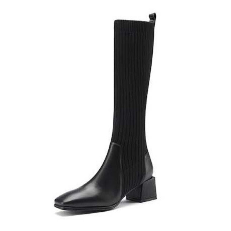 Bottes chaussettes de couleur noire