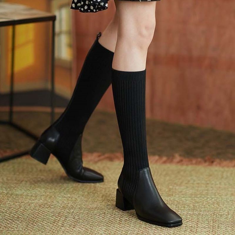 Bottes chaussettes noires