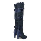 Bottes de style steampunk à dentelle