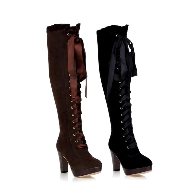 Bottes de style steampunk à talon