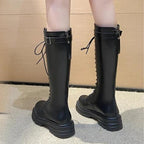 Bottes en PU femme d’inspiration steampunk