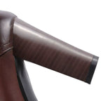 Bottes esprit victorien en cuir et simili
