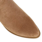 Bottes féminines en daim au style western