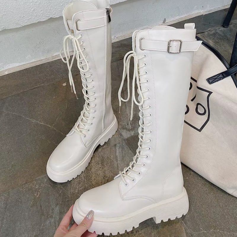 Bottes femme blanches