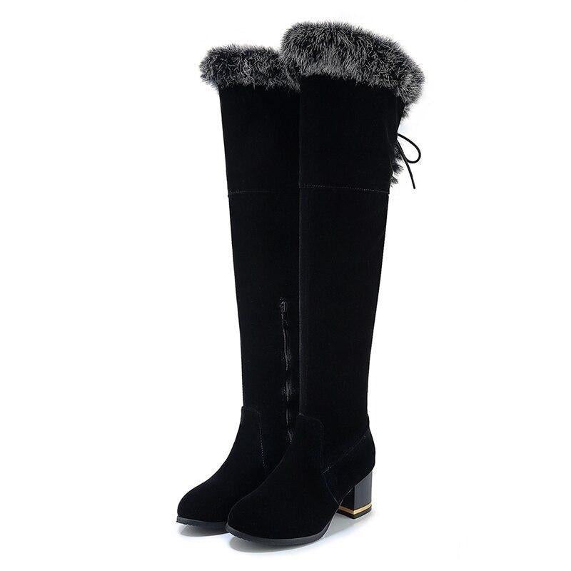 Bottes fourrées esprit steampunk