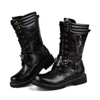 Bottes gothiques esprit steampunk à tête de mort