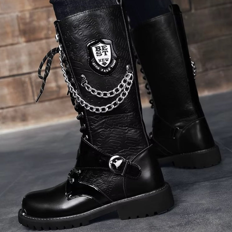 Bottes hautes esprit steampunk