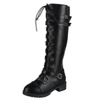 Bottes hautes steampunk sans talons