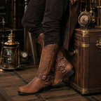 Bottes masculines de cowboy