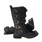 Bottes masculines steampunk en PU