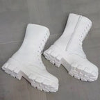 Bottes plateforme avec semelle crantée