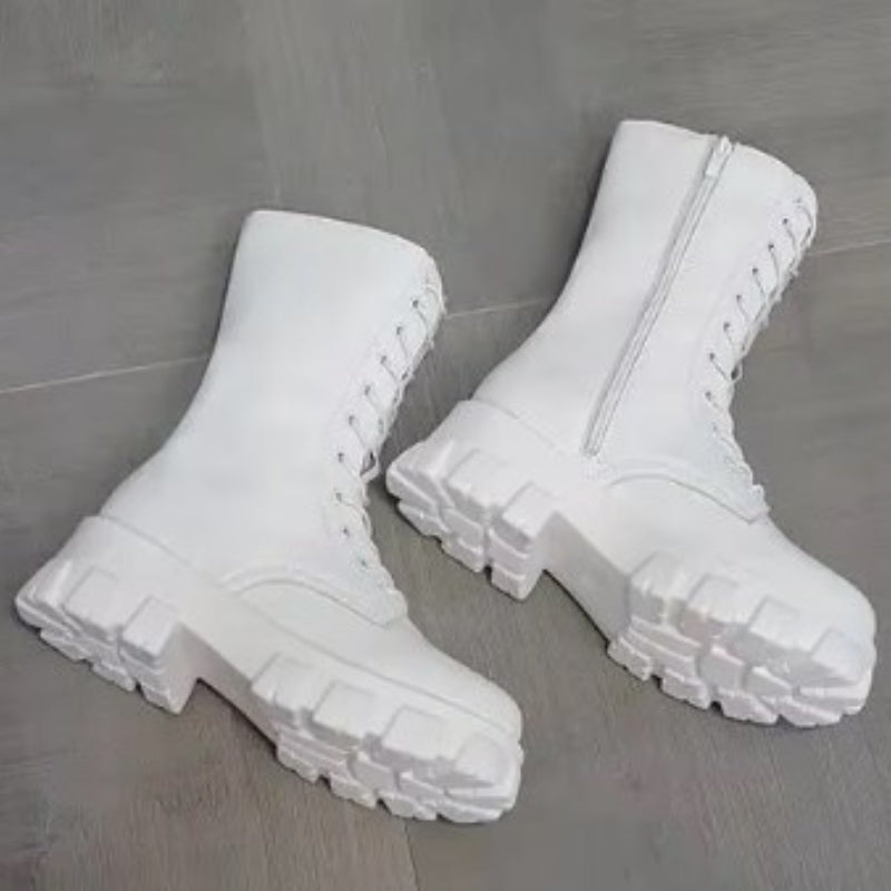 Bottes plateforme avec semelle crantée