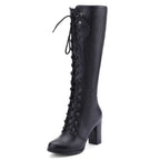 Bottes rétro de couleur noire