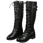 Bottes sans talons de style steampunk hautes