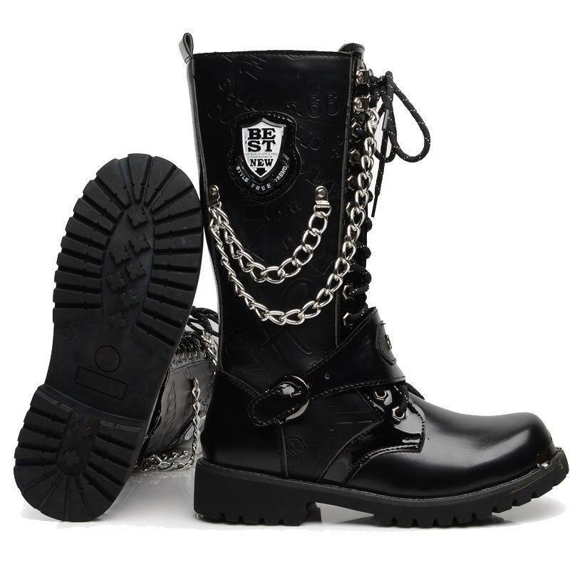 Bottes steampunk à tige montante