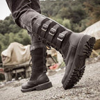 Bottes steampunk adaptées à la moto