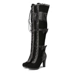 Bottes steampunk en dentelle